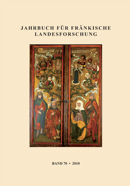 978-3-940049-12-4 - Jahrbuch für fränkische Landesforschung 70 - Titelbild
