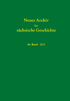 978-3-87707-892-1 - Neues Archiv für sächsische Geschichte, 84. Band (2013) - Titelbild