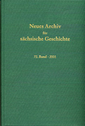 978-3-87707-596-8 - Neues Archiv für sächsische Geschichte, 72. Band (2001) - Titelbild