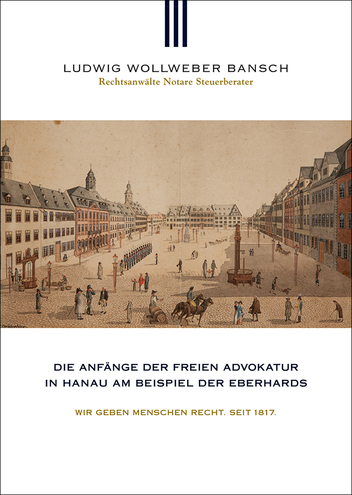 978-3-96049-008-1 - Die Anfänge der freien Advokatur in Hanau am Beispiel der Eberhards - Titelbild