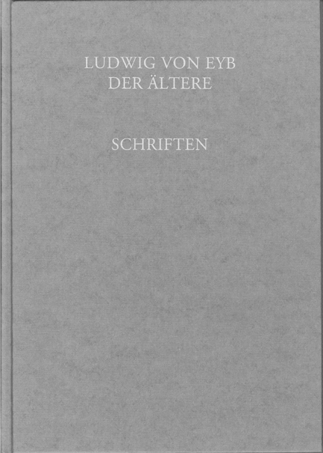 978-3-86652-006-6 - Ludwig von Eyb der Ältere (1417-1502) - Titelbild