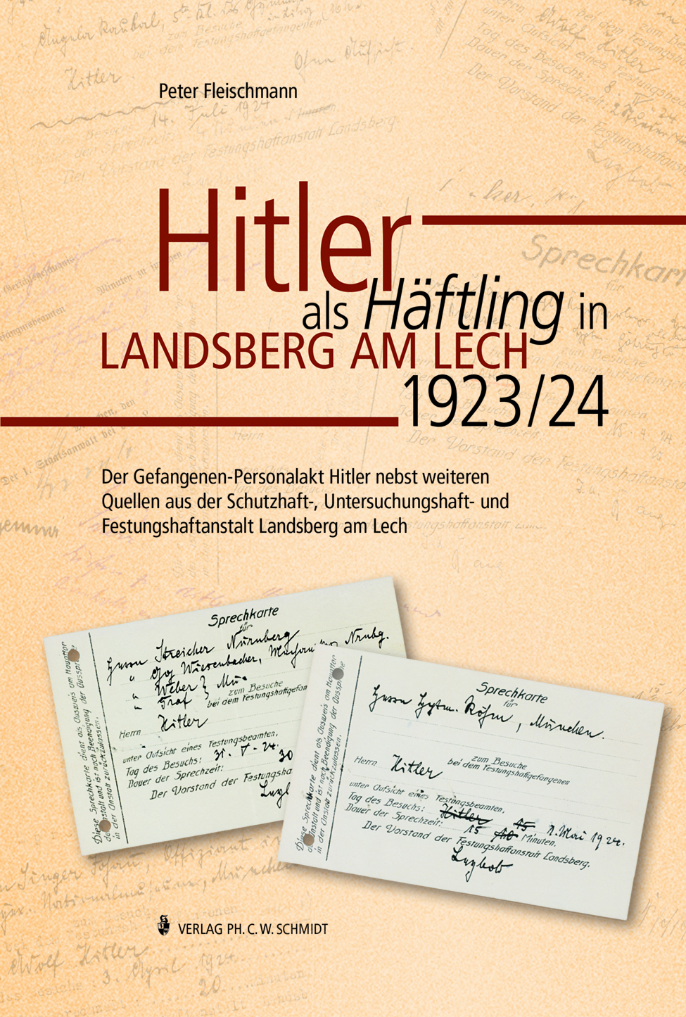 978-3-87707-135-9 - Hitler als Häftling in Landsberg am Lech 1923/24 - Titelbild