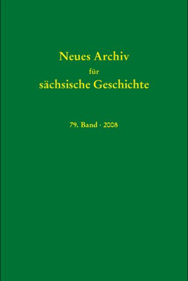 978-3-87707-726-9 - Neues Archiv für sächsische Geschichte, 79. Band (2008) - Titelbild