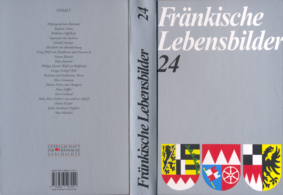 978-3-86652-724-9 - Fränkische Lebensbilder Band 24 - Titelbild