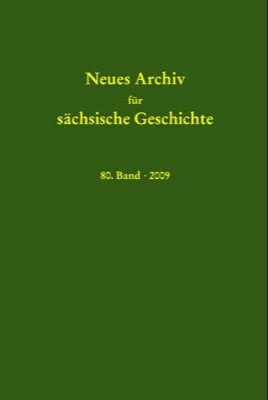 978-3-87707-769-6 - Neues Archiv für sächsische Geschichte, 80. Band (2009) - Titelbild