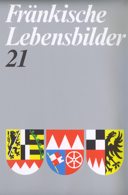 978-3-86652-721-8 - Fränkische Lebensbilder Band 21 - Titelbild