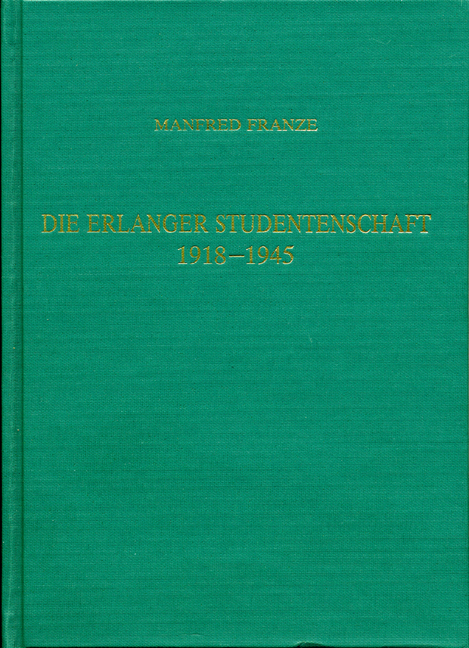 978-3-86652-930-4 - Die Erlanger Studentenschaft 1918-1945 - Titelbild