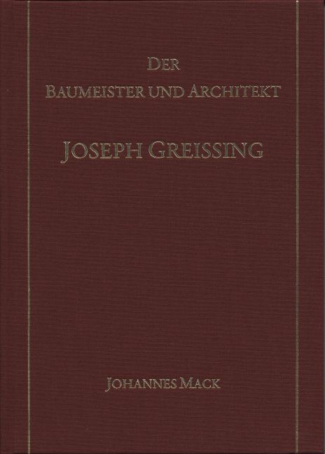 978-3-86652-816-1 - Der Baumeister und Architekt Joseph Greissing - Titelbild