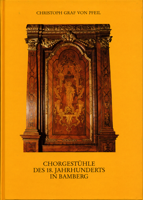978-3-86652-809-3 - Chorgestühle des 18. Jahrhunderts in Bamberg - Titelbild