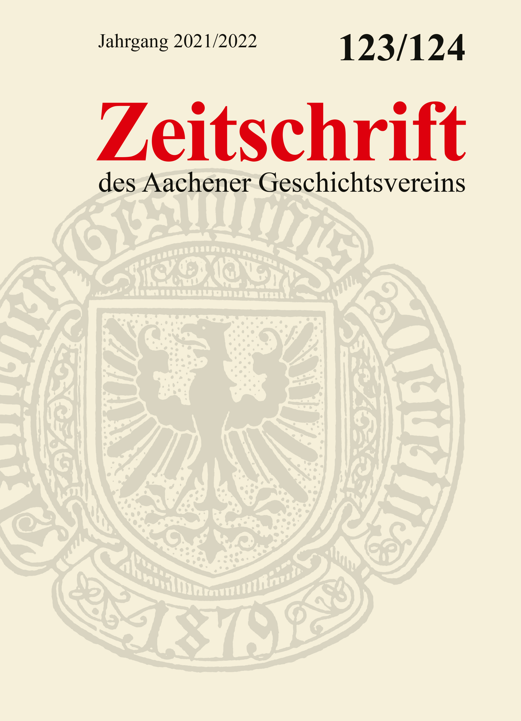 978-3-87707-300-1 - Zeitschrift des Aachener Geschichtsvereins - Titelbild