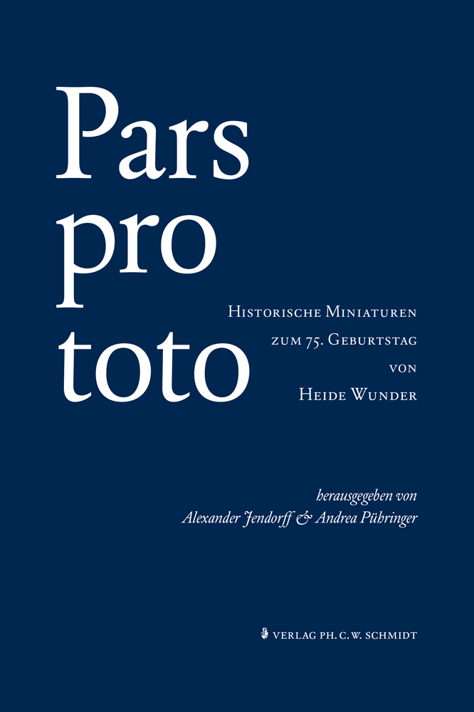 978-3-87707-926-3 - Pars pro toto - Titelbild
