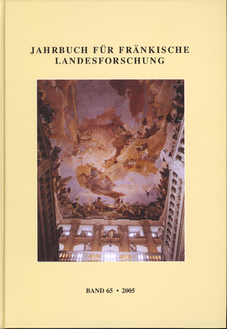978-3-940049-00-1 - Jahrbuch für fränkische Landesforschung 65 - Titelbild