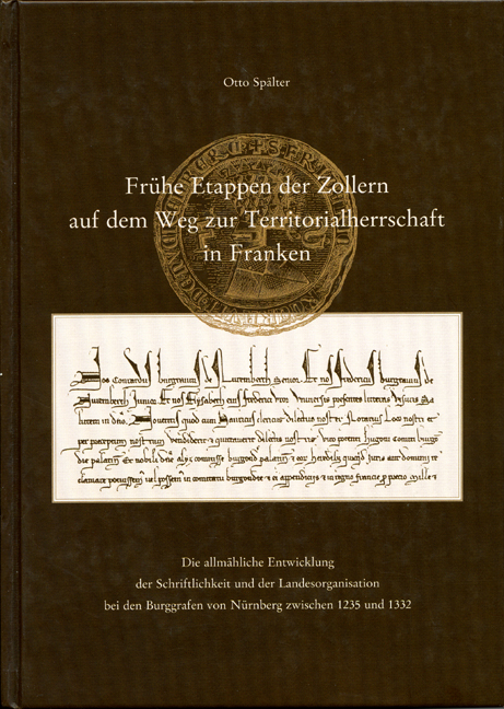 978-3-86652-948-9 - Frühe Etappen der Zollern auf dem Weg zur Territorialherrschaft in Franken - Titelbild