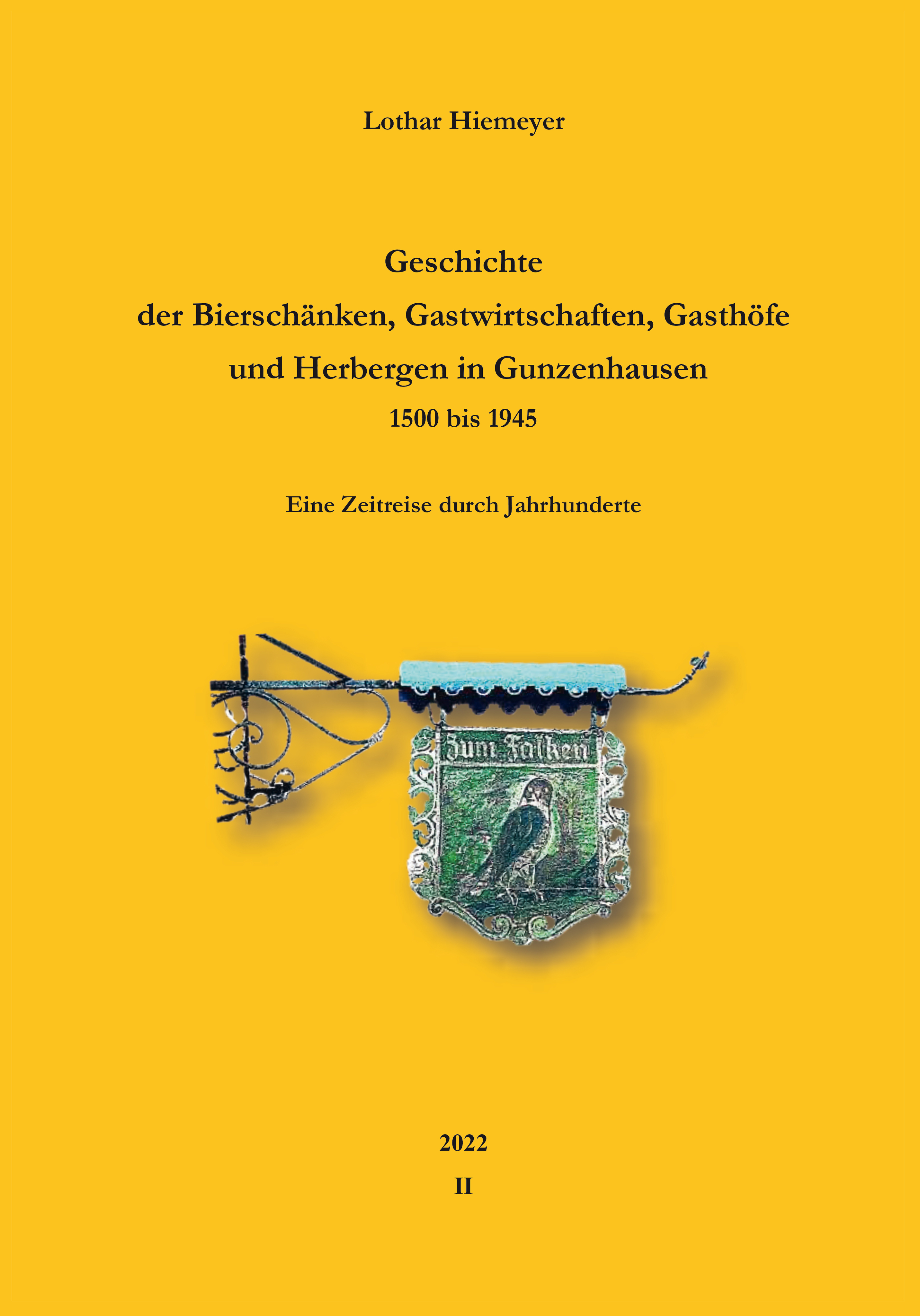 978-3-87707-254-7 - Geschichte der Bierschänken, Gastwirtschaften, Gasthöfe und Herbergen in Gunzenhausen 1500 bis 1945 - Titelbild