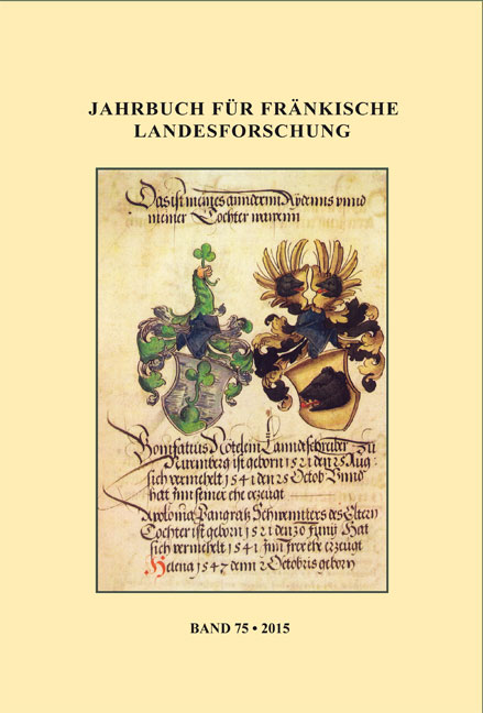 978-3-940049-22-3 - Jahrbuch für fränkische Landesforschung 75 - Titelbild
