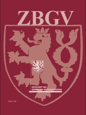 978-3-87707-669-9 - Zeitschrift des Bergischen Geschichtsvereins, Band 100 - Titelbild