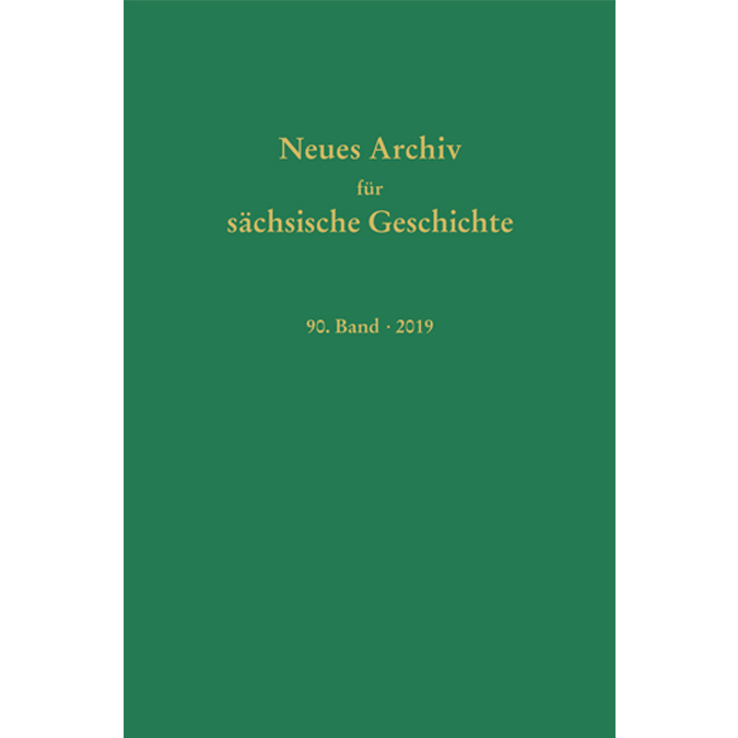 978-3-87707-186-1 - Neues Archiv für Sächsische Geschichte - Titelbild