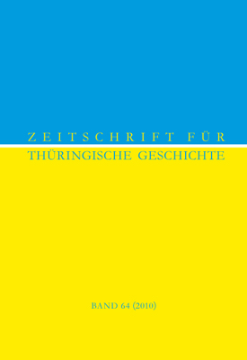 978-3-87707-796-2 - Zeitschrift für Thüringische Geschichte, Band 64 (2010) - Titelbild